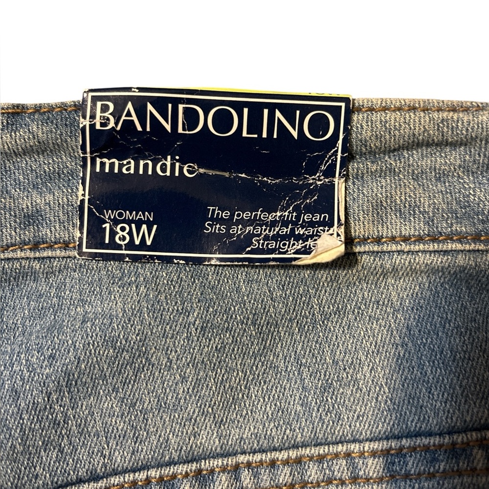 Bandolino Women's Light Blue Straight Leg Jeans - Picture 3 of 5